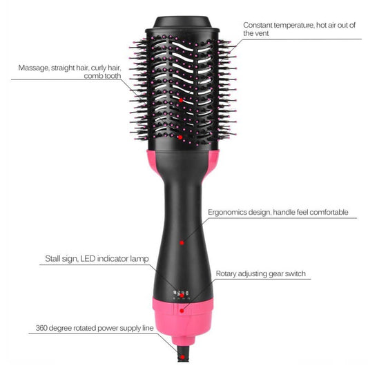2 in 1 Hot Hair Brush Multifunctional Hair Dryer for Effortless Styling - Shopiville
