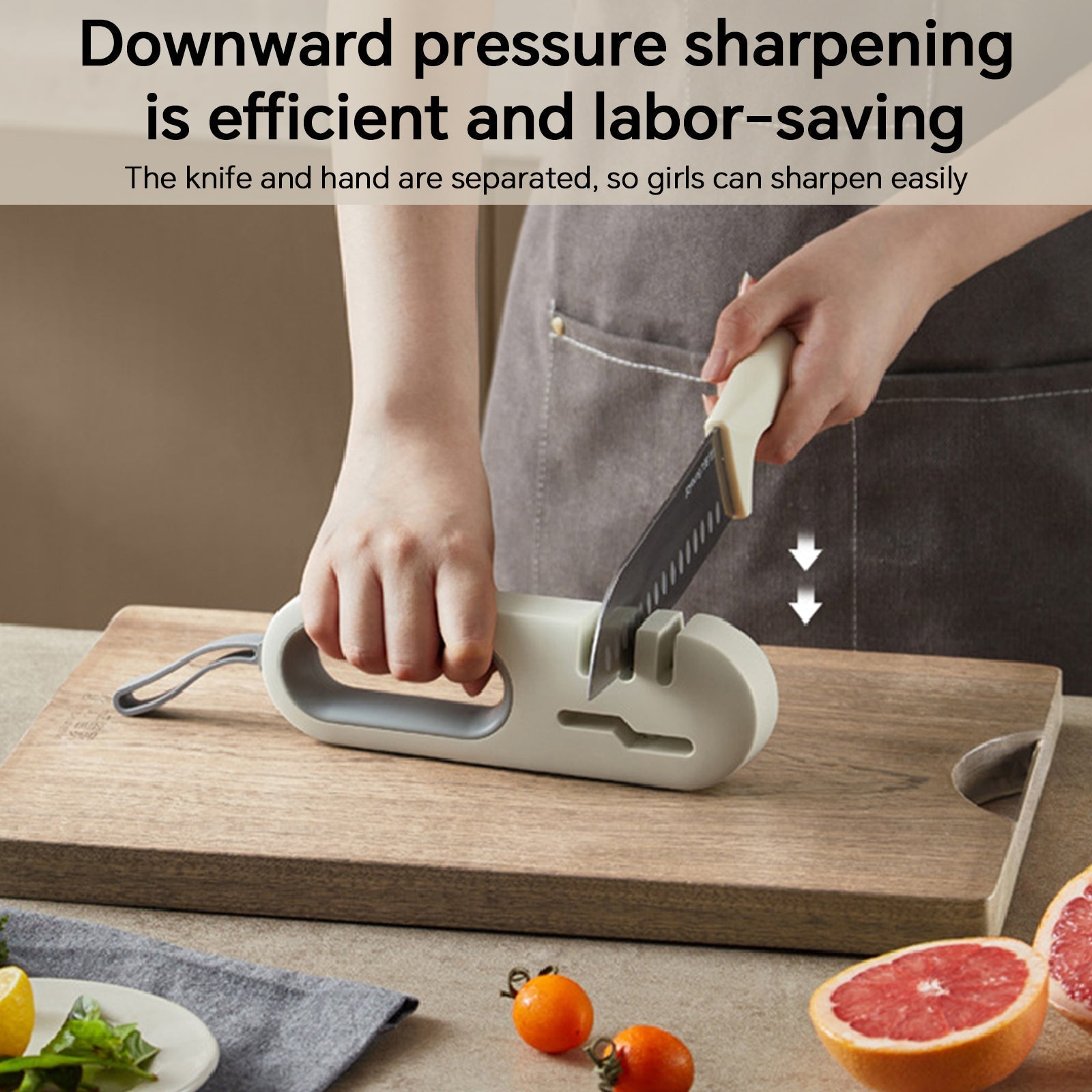 4 in 1 Knife Sharpener - Non-slip Multi-functional Kitchen Tool - Shopiville