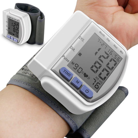 Aptoco Automatic Blood Pressure Monitor - Wrist BP Cuff Gauge with Heart Rate Feature - Shopiville