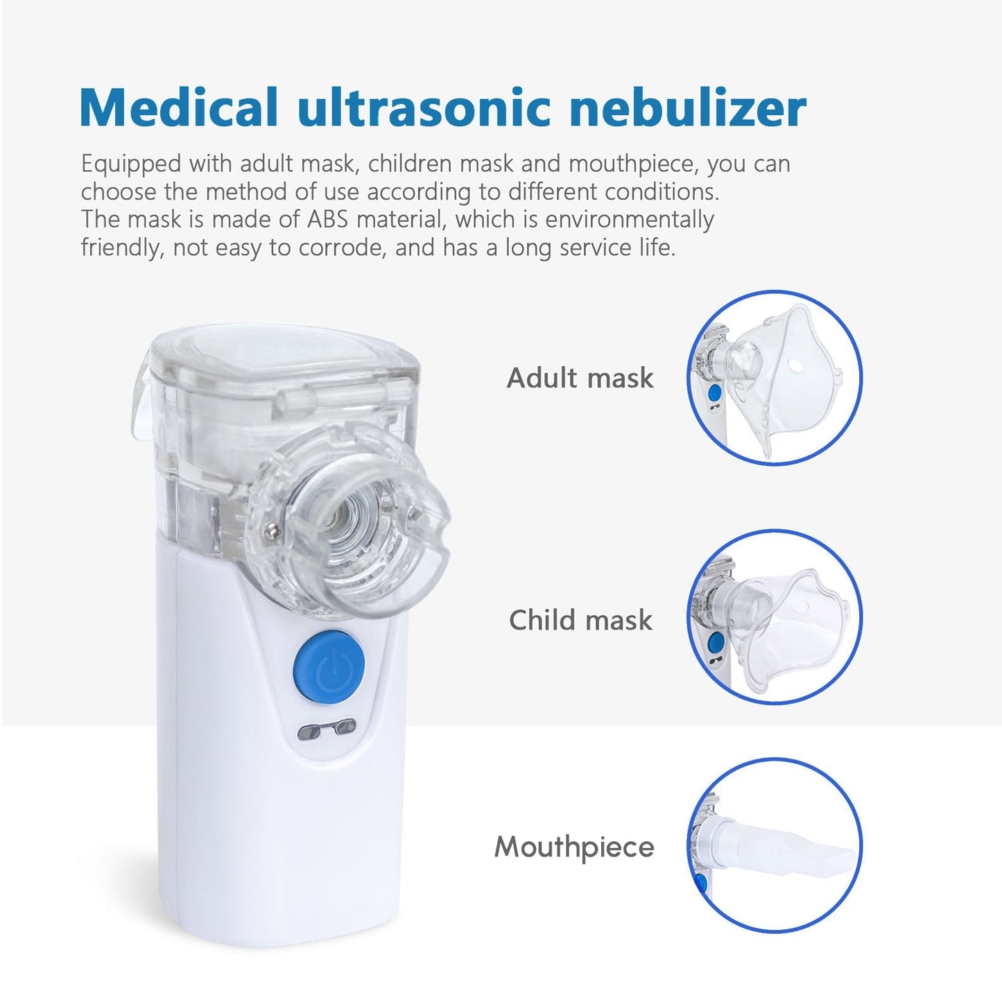 Portable Nebulizer for Kids and Adults - Travel Friendly for Home Use - Shopiville