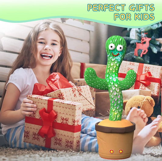 Dancing Cactus Plush Toy Doll Electronic Recording Shake With Song - Shopiville