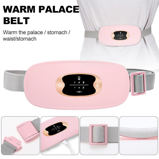 Electric Heating Pad for Menstrual Pain Relief - Vibration Belt for Period Comfort - Shopiville