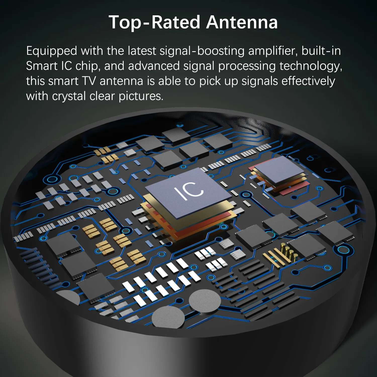 5600Miles HDTV Amplified Antenna – Upgraded Digital 4K 1080P Long Range