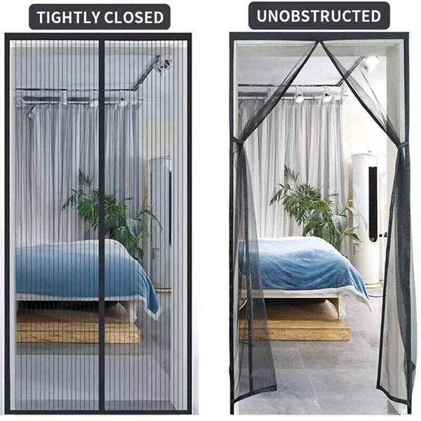 Magnetic Screen Door Mosquito Net - Durable Heavy Duty Bug Mesh Curtain