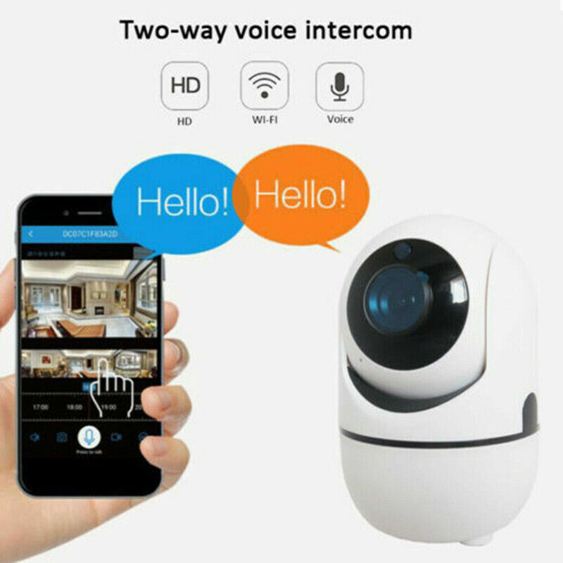 1080P WiFi Security Camera for Indoor Home Use with Night Vision for Baby and Pet Monitoring - Shopiville