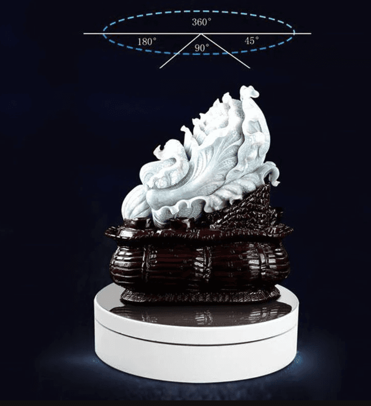 360° Rotating Display Stand for Jewelry Photography - Electric Motorized Showcase - Shopiville