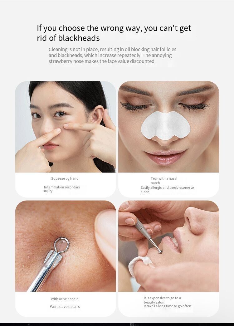 Electric Blackhead Remover Cleaner Face Diamond Pore Vacuum Suction - Shopiville