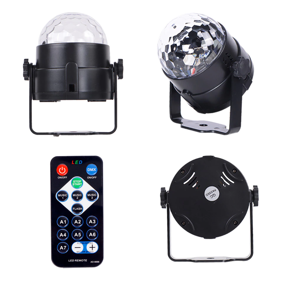Disco Party Lights Strobe LED DJ Ball Sound Activated Bulb Dance Lamp - Shopiville