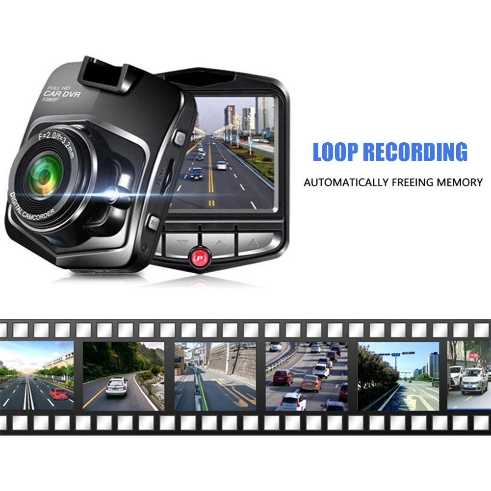 2.4'' Full HD Dash Cam 1080P Car DVR with Night Vision for Front or Rear Use