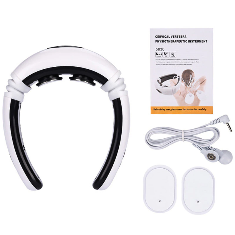 Electric Neck Massager - Cervical Pulse Muscle Relaxation with Magnetic Therapy - Shopiville