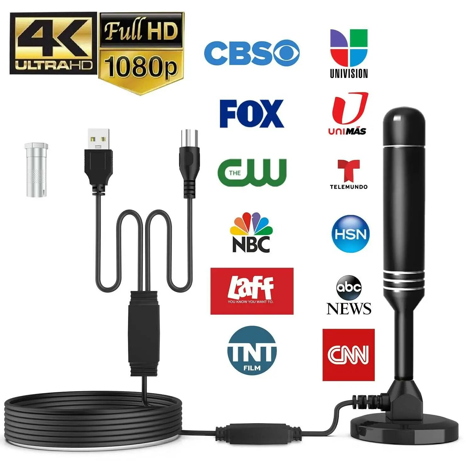 5600Miles HDTV Amplified Antenna – Upgraded Digital 4K 1080P Long Range