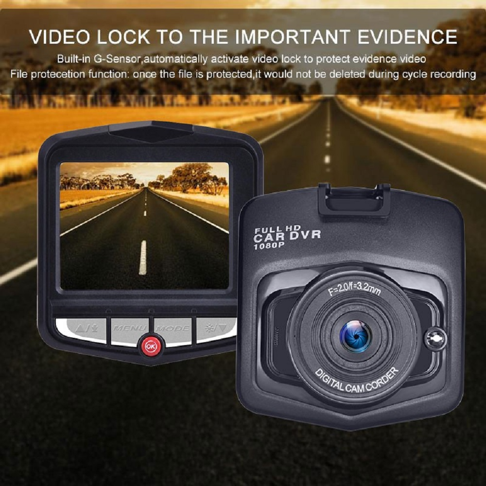 2.4'' Full HD Dash Cam 1080P Car DVR with Night Vision for Front or Rear Use