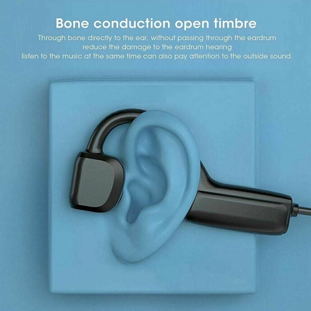 Bone Conduction Headphones Bluetooth 5.1 Wireless Earbuds for Outdoor Use