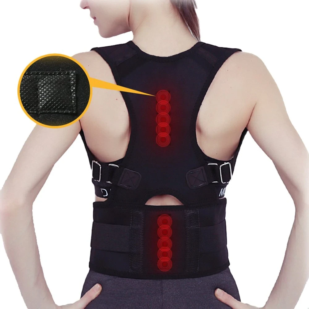 Posture Corrector Magnetic Back Support Shoulder Brace Belt Band - Shopiville