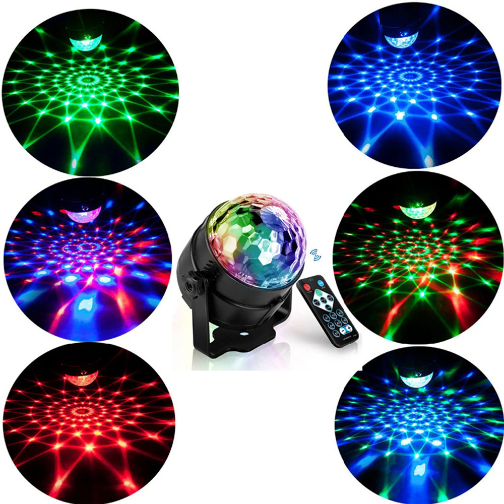 Disco Party Lights Strobe LED DJ Ball Sound Activated Bulb Dance Lamp - Shopiville