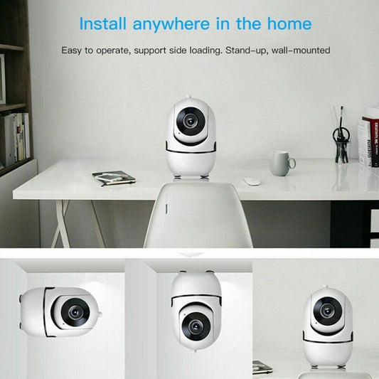 1080P WiFi Security Camera for Indoor Home Use with Night Vision for Baby and Pet Monitoring - Shopiville