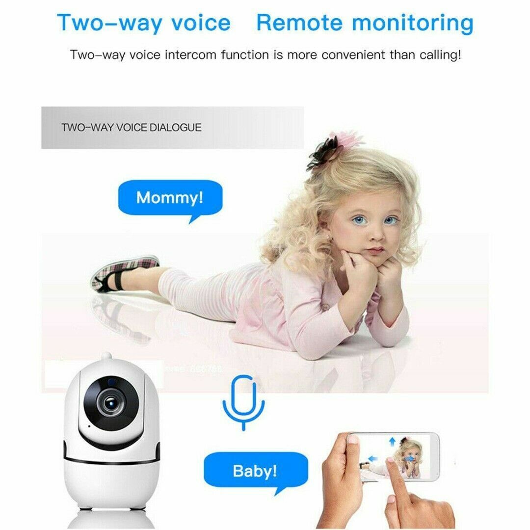 1080P WiFi Security Camera for Indoor Home Use with Night Vision for Baby and Pet Monitoring - Shopiville