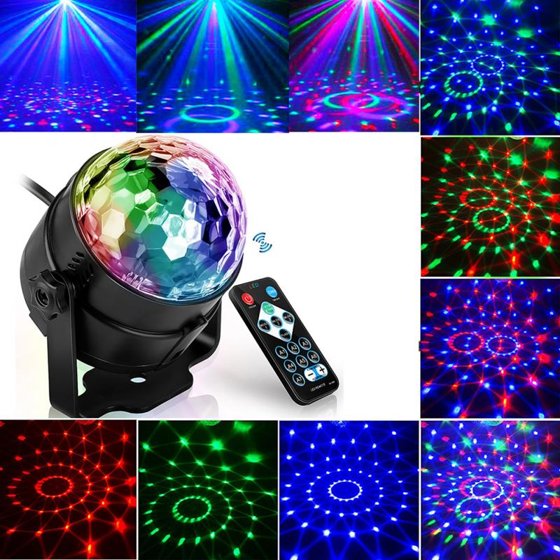Disco Party Lights Strobe LED DJ Ball Sound Activated Bulb Dance Lamp - Shopiville
