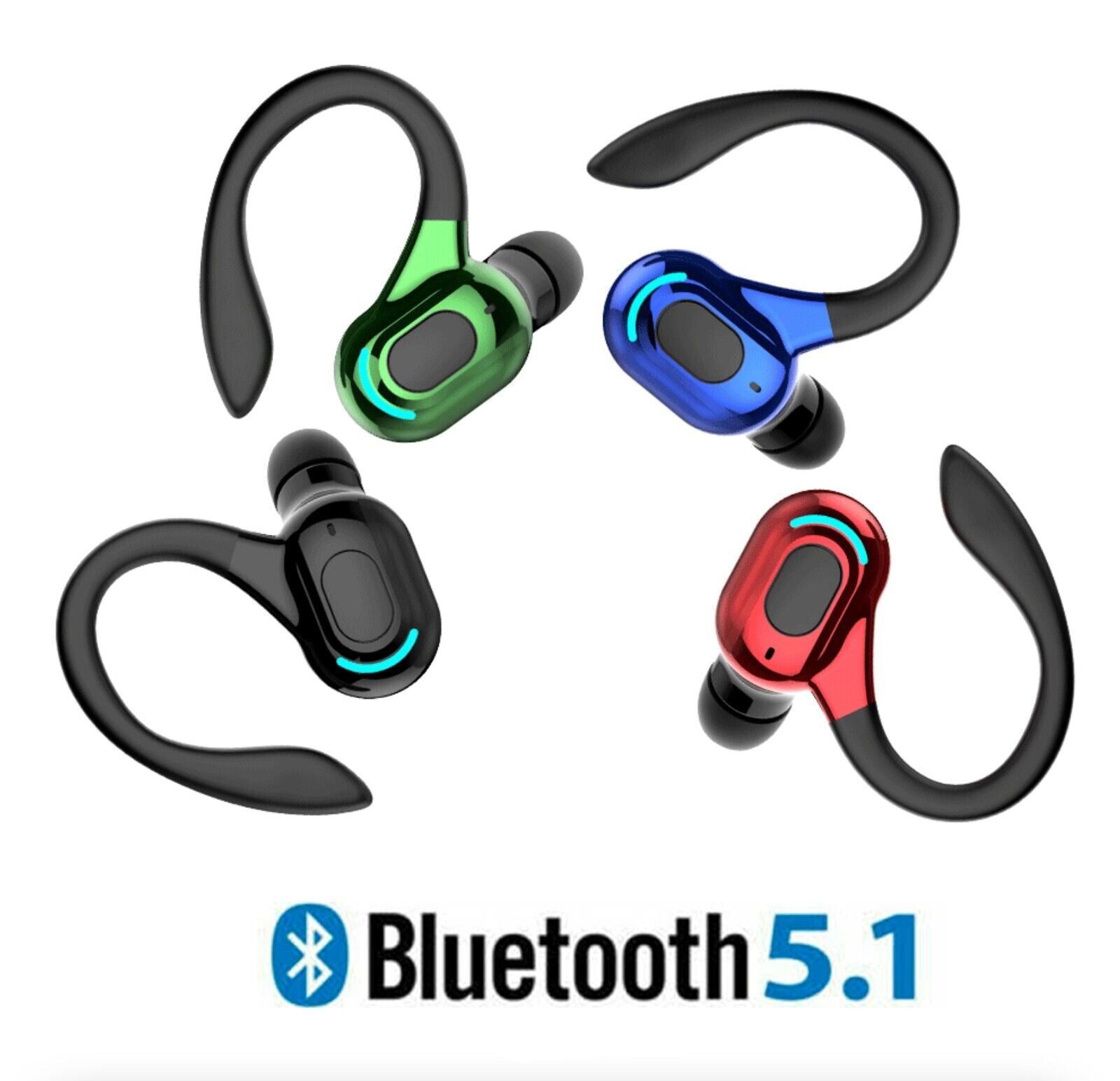 New Bluetooth 5.1 Wireless Earbuds - Stereo Headset Earphones
