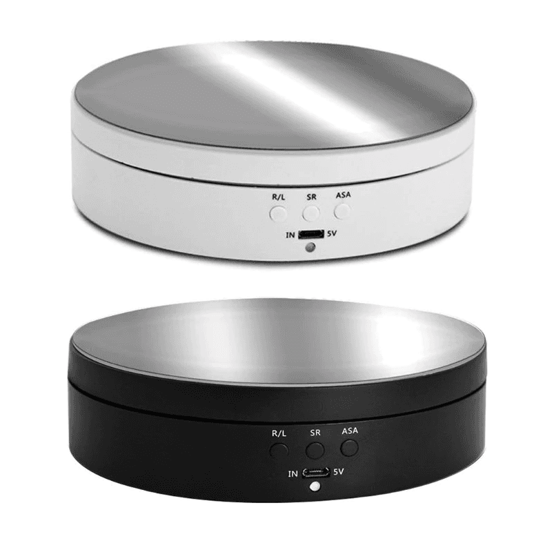 360° Rotating Display Stand for Jewelry Photography - Electric Motorized Showcase - Shopiville