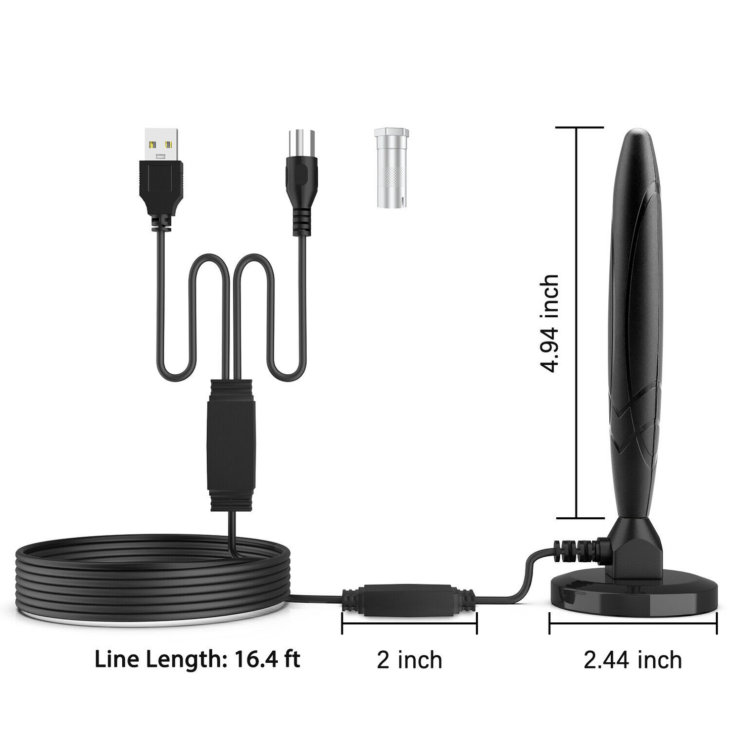 5600Miles Upgraded TV Antenna HDTV Amplified Digital 4K 1080P Long - Shopiville