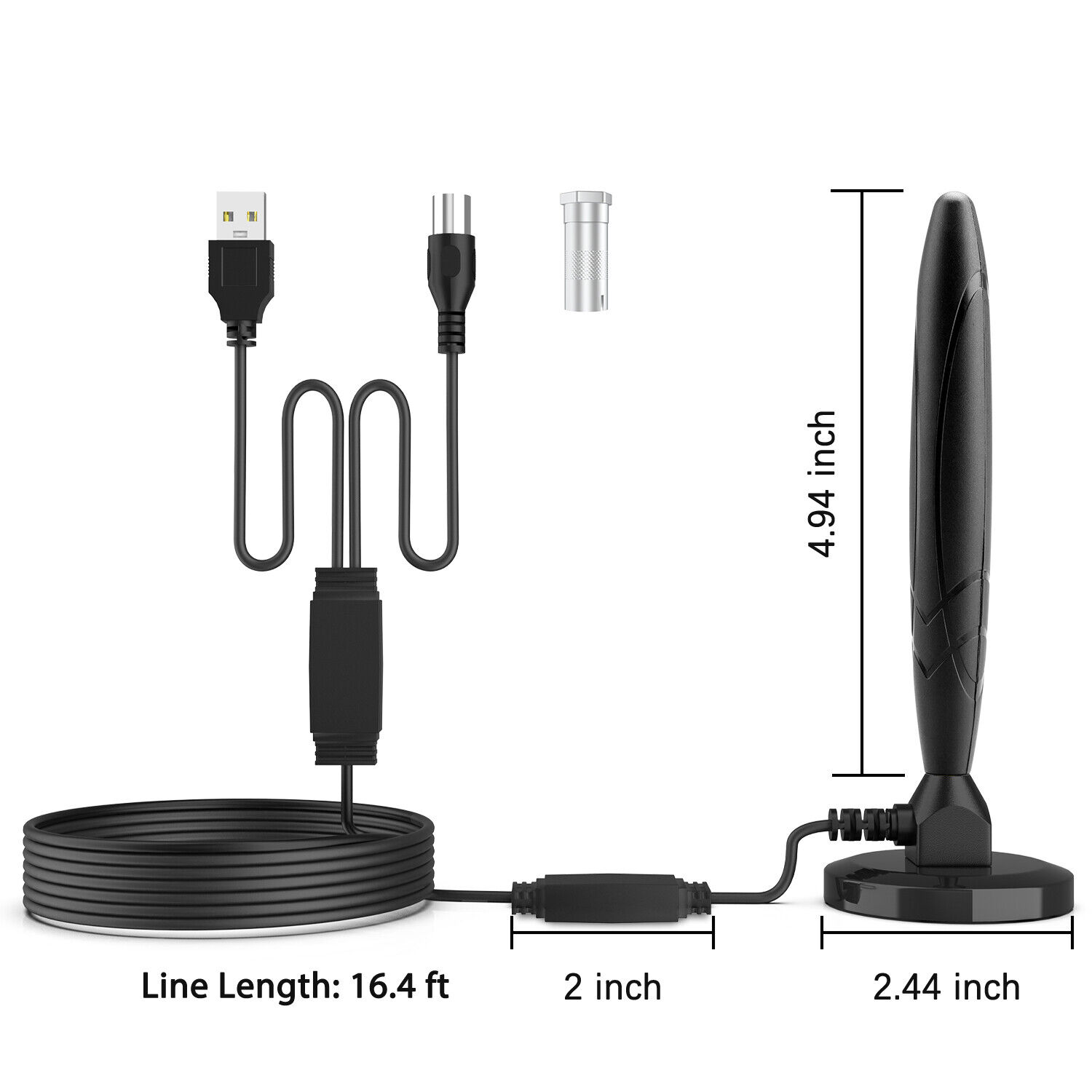 5600Miles Upgraded TV Antenna HDTV Amplified Digital 4K 1080P Long - Shopiville