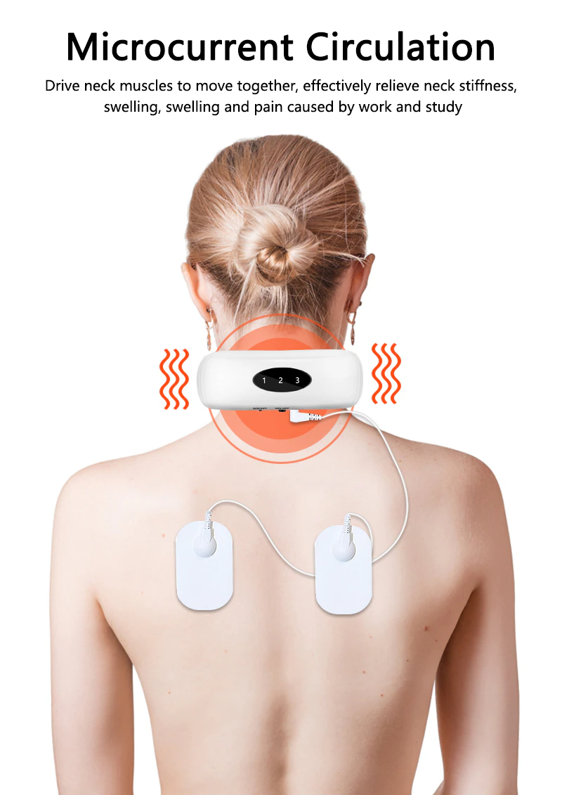 Electric Neck Massager - Cervical Pulse Muscle Relaxation with Magnetic Therapy - Shopiville