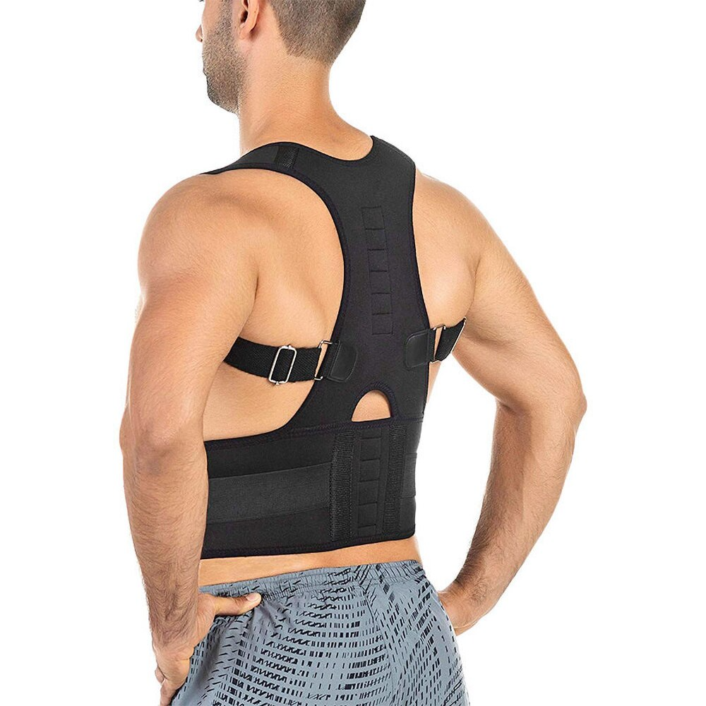 Posture Corrector Magnetic Back Support Shoulder Brace Belt Band - Shopiville