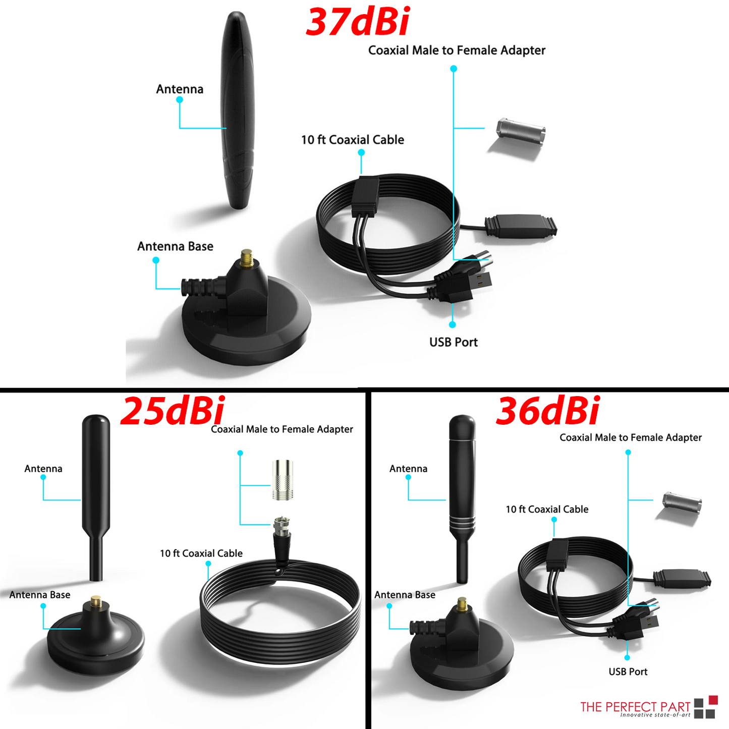 5600Miles HDTV Amplified Antenna – Upgraded Digital 4K 1080P Long Range