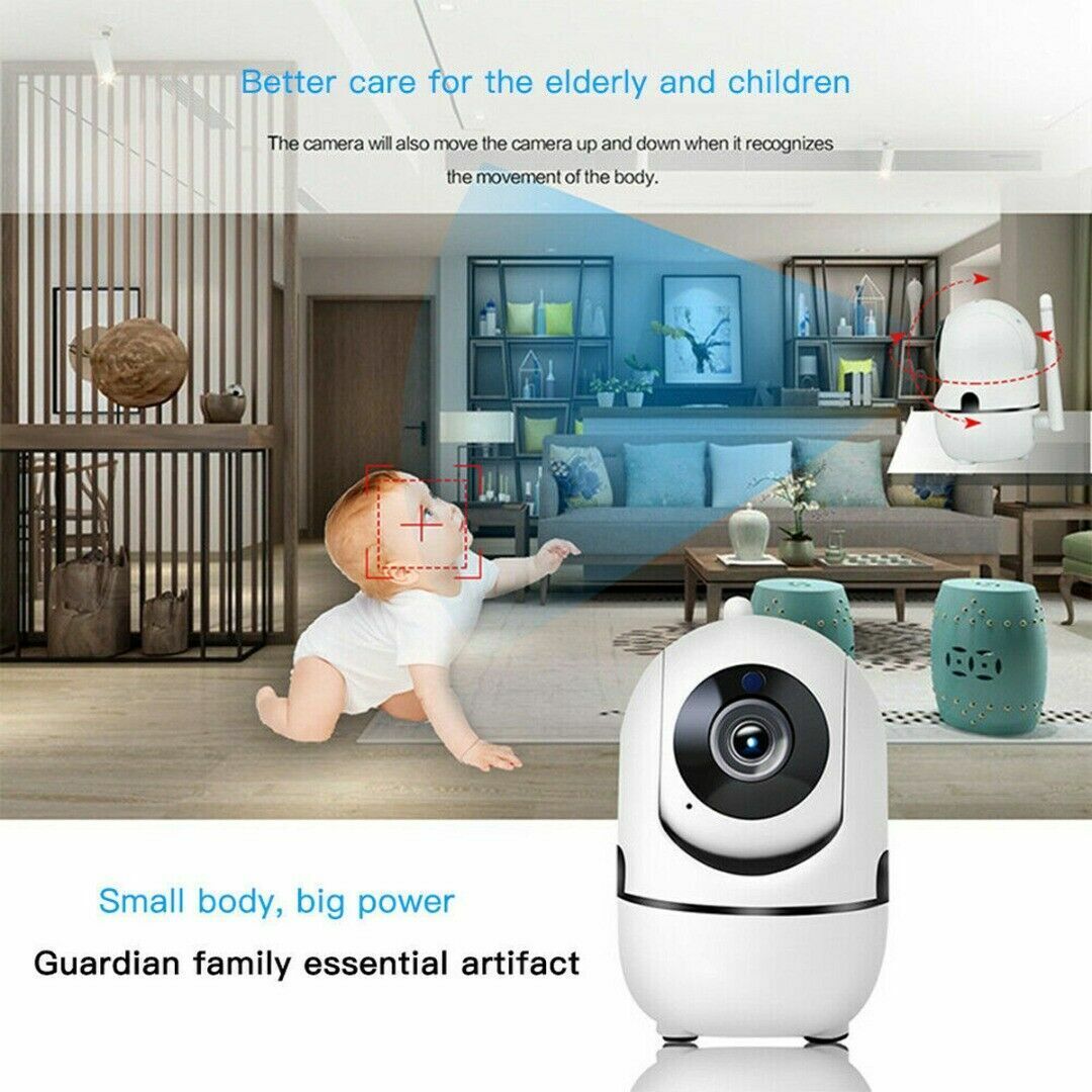 1080P WiFi Security Camera for Indoor Home Use with Night Vision for Baby and Pet Monitoring - Shopiville