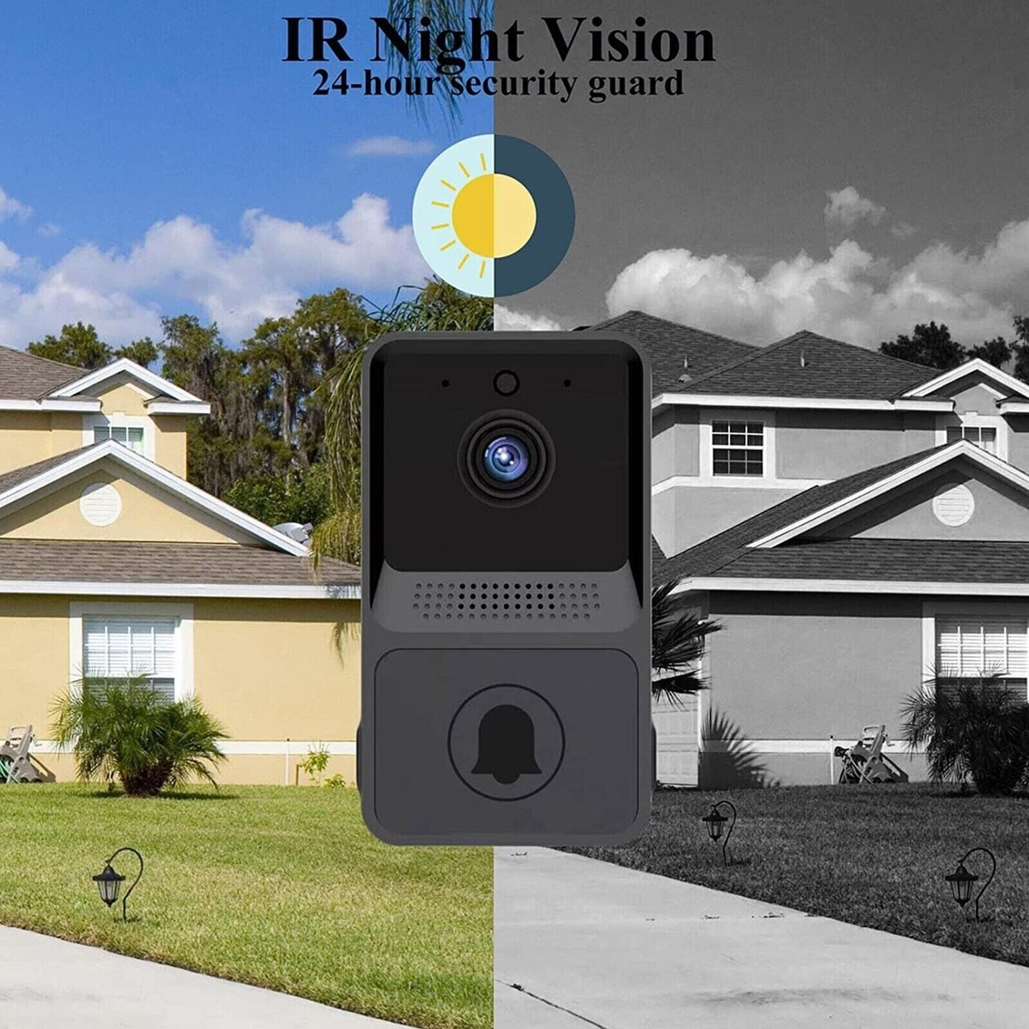 Smart Wireless Video Doorbell Intercom with Camera and Ring Function - Shopiville