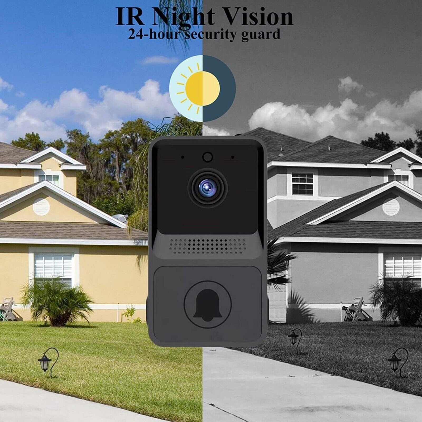 Smart Wireless Video Doorbell Intercom with Camera and Ring Function - Shopiville