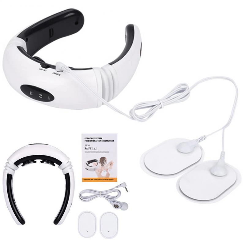 Electric Neck Massager - Cervical Pulse Muscle Relaxation with Magnetic Therapy - Shopiville