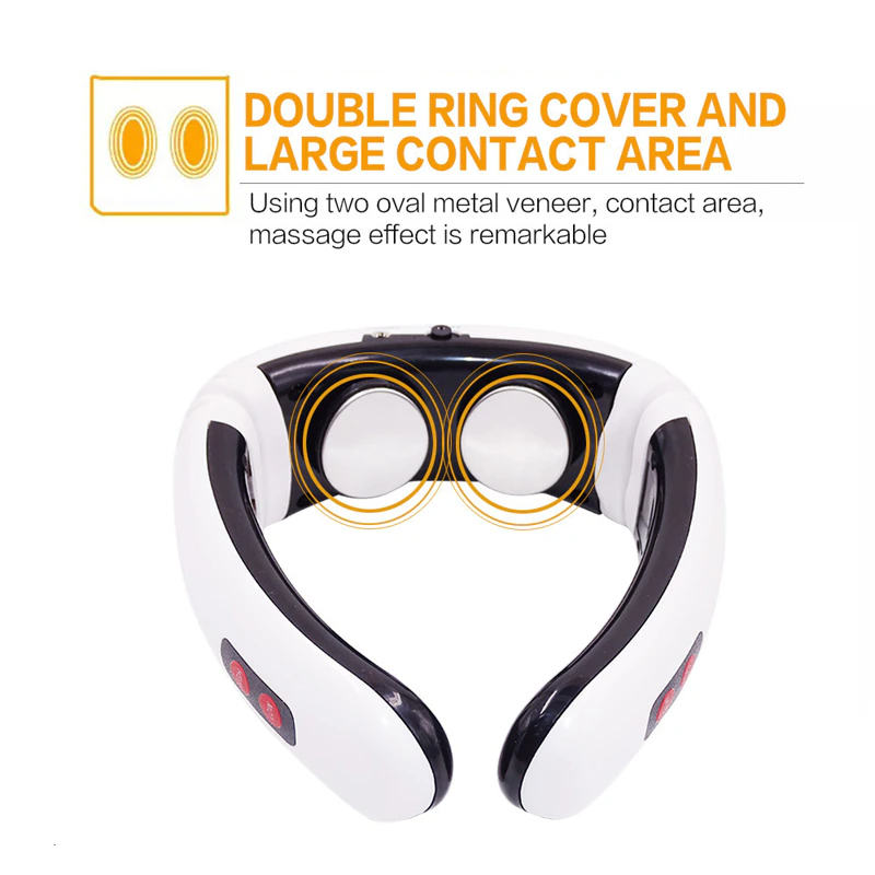 Electric Neck Massager - Cervical Pulse Muscle Relaxation with Magnetic Therapy - Shopiville