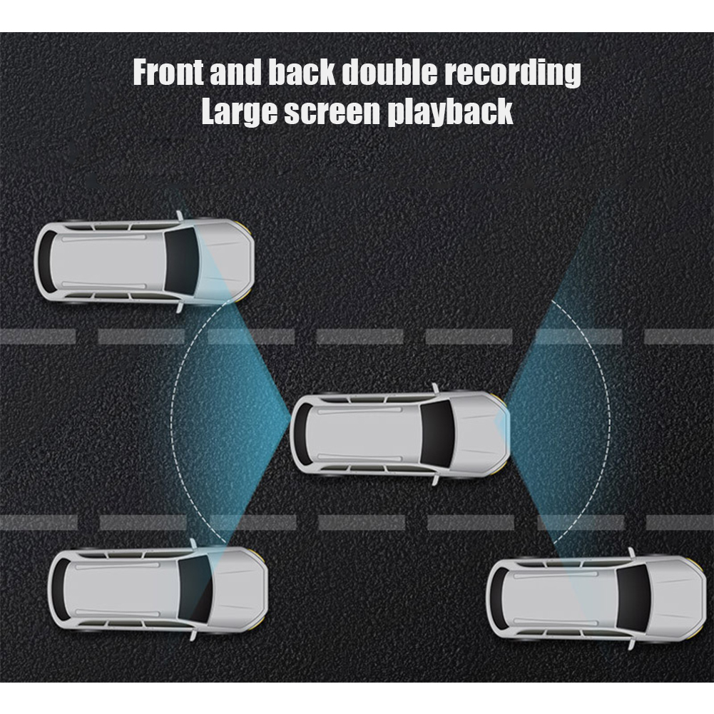 2.4'' Full HD Dash Cam 1080P Car DVR with Night Vision for Front or Rear Use