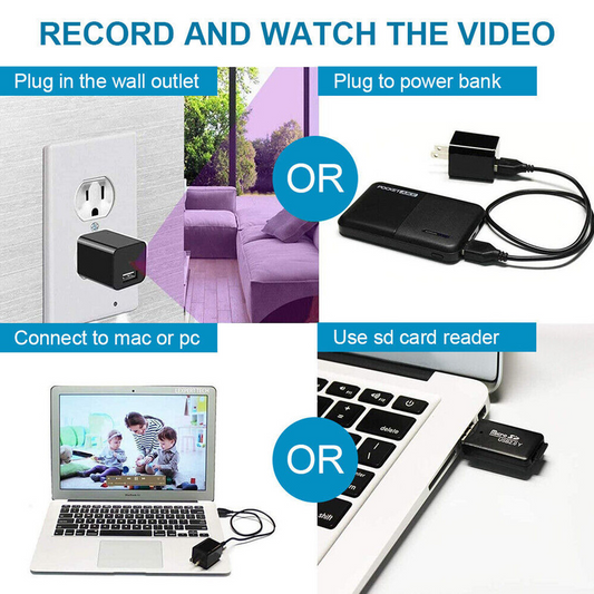 Mini Hidden Camera Home Security Nanny Cam Full HD 1080P DVR with Night Vision