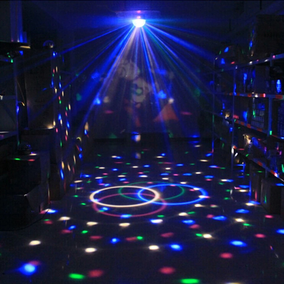Disco Party Lights Strobe LED DJ Ball Sound Activated Bulb Dance Lamp - Shopiville