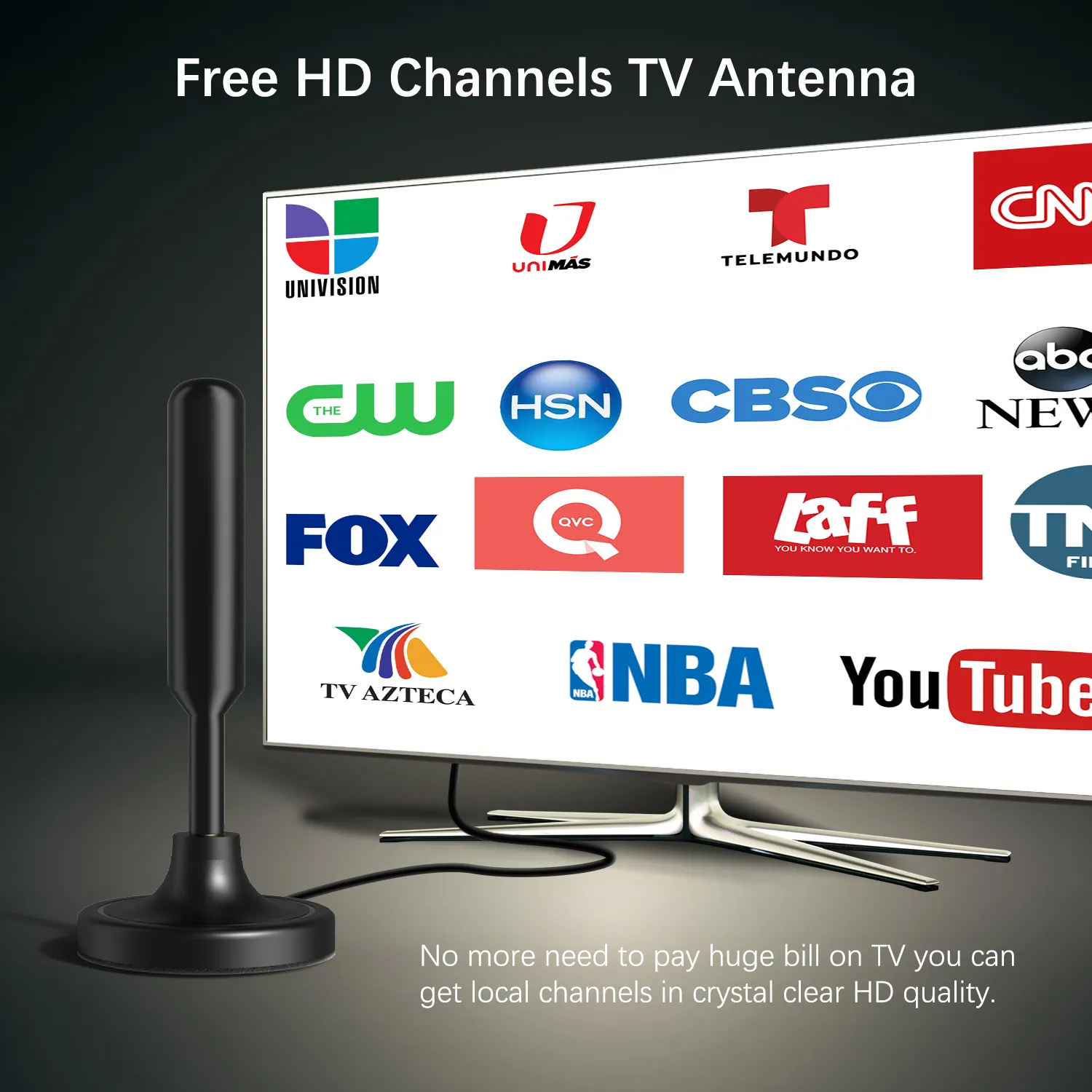 5600Miles HDTV Amplified Antenna – Upgraded Digital 4K 1080P Long Range