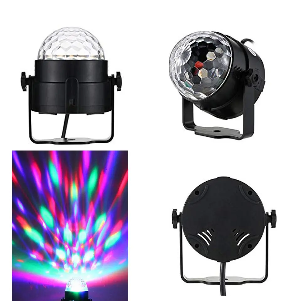 Disco Party Lights Strobe LED DJ Ball Sound Activated Bulb Dance Lamp - Shopiville