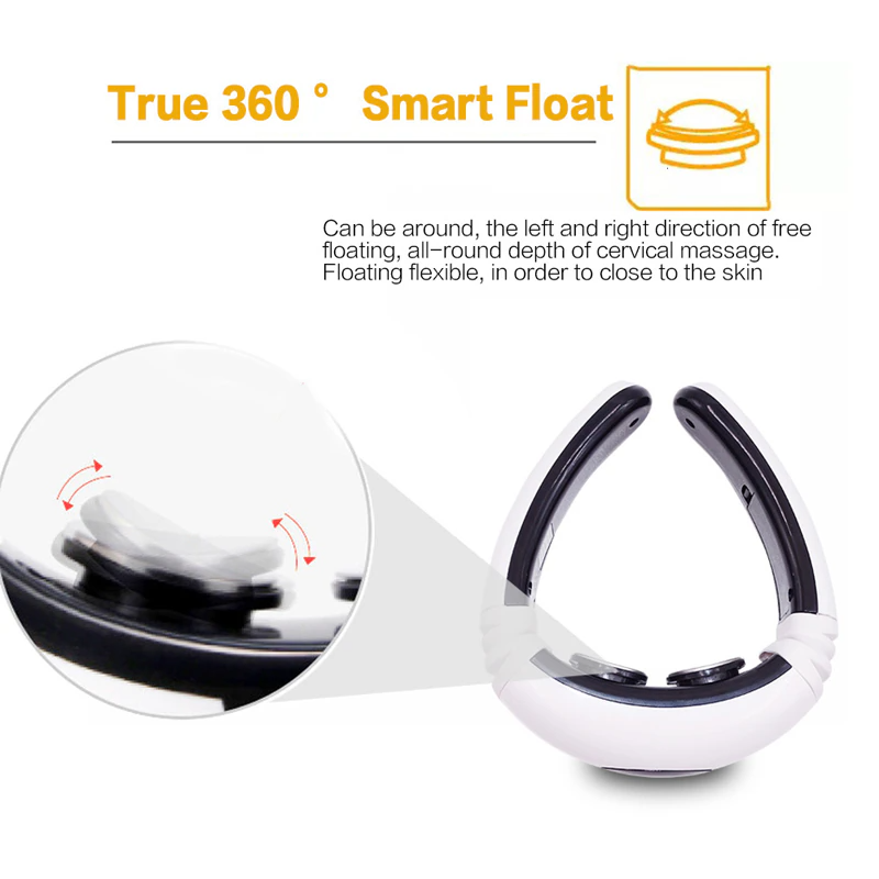 Electric Neck Massager - Cervical Pulse Muscle Relaxation with Magnetic Therapy - Shopiville