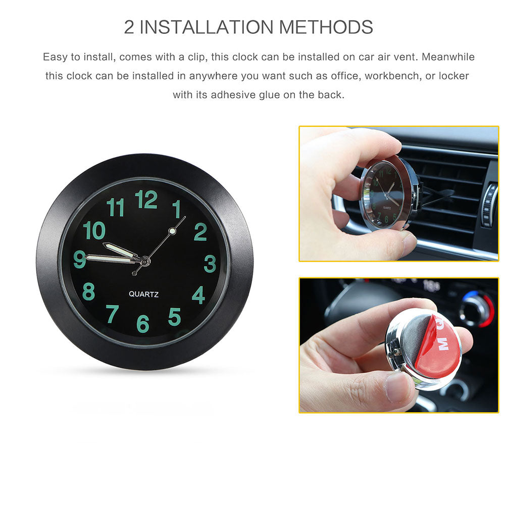 Car Air Vent Clock - Luminous Dashboard Clock for Easy Timekeeping