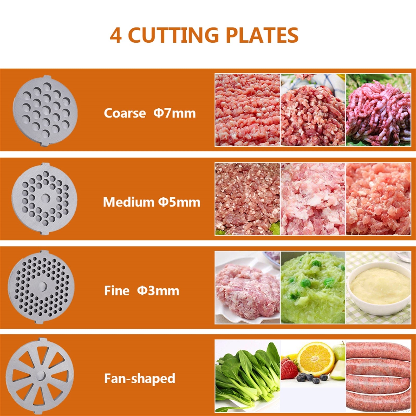 Electric Meat Grinder and Sausage Stuffer Maker with Handle for Easy Home Cooking - Shopiville