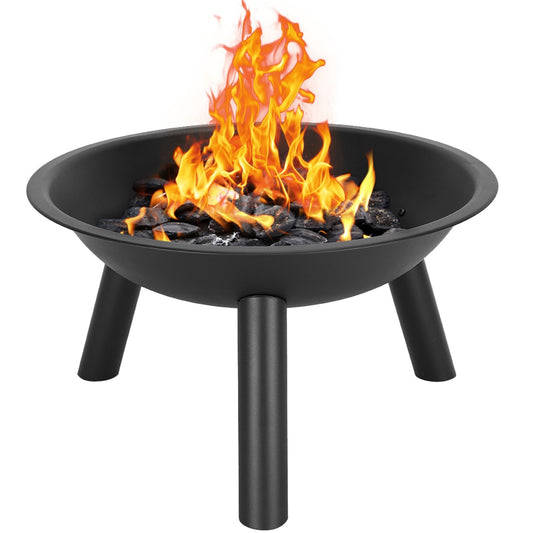 22 Inch Fire Pit Bowl for Home Garden - Durable Iron Design - Shopiville